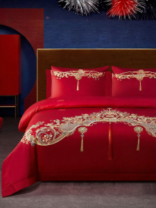 MENDALE | Wedding Long-staple Cotton Jacquard & Embroidery Bed Set
