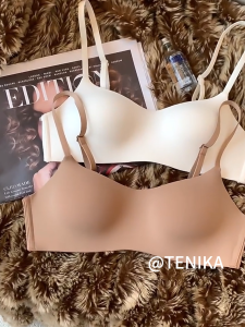 TENIKA ชุดชั้นในผู้หญิง ไร้ขอบ งเสือดาวพิม พ์เซ็กซี่  วันพีช  BRA B-068