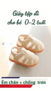 Giày Xăng Đan Cho Bé 0-1-2 Tuổi Nam Nữ Mới Tập Đi. Giày Đế Mềm Chống Trơn Trượt