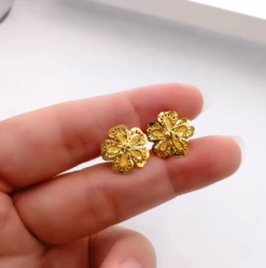 Subang Bunga Skru Design Indian 2.75g Emas 916 Yon Hing