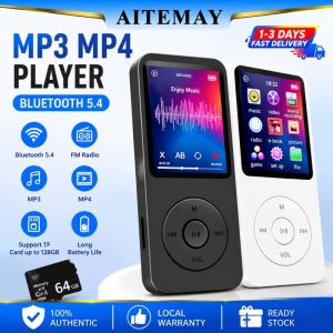 【Local Stock】Aitemay Bluetooth 5.4 MP4 Player | FM Radio Voice Recorder | Lossless Audio Walkman Stereo Music Player | Mini Portable for Running Fitness Travel Student
