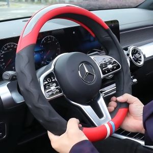 Gotupee Carbon Fiber Car Steering Wheel Cover Universal 38CM Interior Accessories