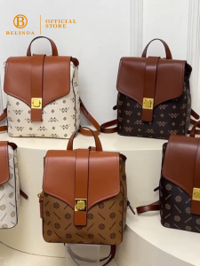 BELINDA PREMIER Backpack For Women High End Leather Korean Fashion Office Mini School Bag BP3301