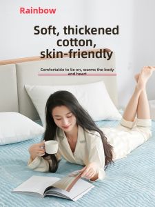 RAINBOW LAFFAIR | Dual Control Smart Temperature Adjustable Electric Blanket Cotton