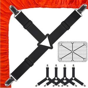 12 Clips Elastic Bed Sheet Clips Sheet Fasteners For Slip-Resistant Bedding Sofa Covers And Blankets Household Tools