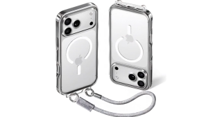 Magnetic For iPhone 17 Pro Max Case with Strap Clear Transparent Design MagSafe Compatible with Anti-Theft Lanyard & Foldable Tab Strong MagSafe Aluminum Lens Protection Gift Ready