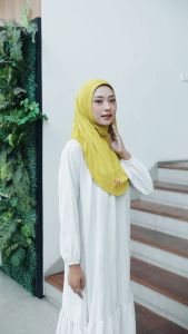Bergo Non Pad Dewasa Bahan Jersey Jilbab Non Pad Asoka Hijab Tanpa  Pad By Shamira