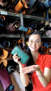 Ví nữ dài cầm tay da bò thật cao cấp bảo hành 5 năm - Zip01