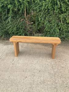 ม้านั่งไม้เต็ง ม้านั่งยาว ม้านั่งสนาม ม้านั่งธรรมชาติ ม้านั่งกลางแจ้ง ม้านั่งไม้แผ่นเดียว โดดแดดได้ โดดฝนได้ แข็งแรง ทนทาน ขนาด 30*120*45cm.