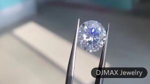DJMAX Factory Direct Sales Moissanite Loose Stone D Color Moissanita Gemstone Lab Grown Diamond Certified Black Moissanite Stone