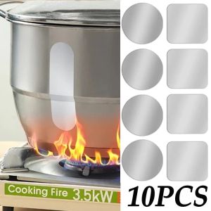 10Pcs/Set Aluminium Foil Repair Tapes Pot Patches Sticker Bucket Crack Repair Sticker Waterproof High Temperature Resistant Tape