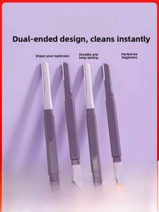 Beginner Friendly Double Headed Eyebrow Trimmer Womens Safety Anti-Scratch Eyebrow Shaping Tool Waterproof Makeup Tool