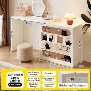 MEISD | Modern Multifunctional Dressing Table Desk