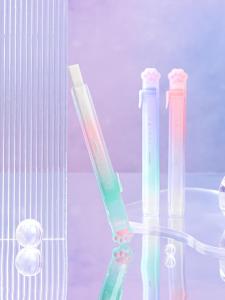 Retractable Cat Claw Eraser Cute Creative Gradient Color TianGao Eraser for Primary School Students Cartoon Style Rubber