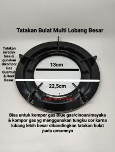 TATAKAN TUNGKU KOMPOR GAS BULAT MULTI FUNGSI KAKI 5 CAT BIASA ANTI KARAT