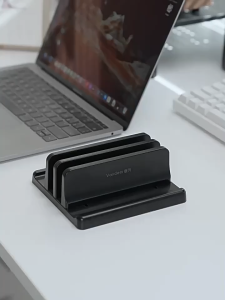 Vertical Laptop Stand Width Adjustable 3-in-1 Tablet Phone Desktop Laptop PVC Stand