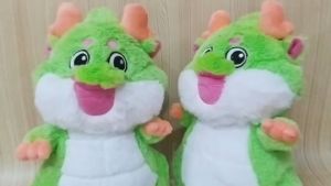 Boneka Animal Dragon Standing Baby Dragon Boneka Naga Hijau M