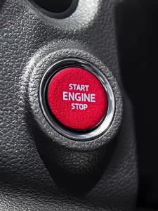 ALCANTARA | Alcantara Nút Khởi Động Động Cơ Dán Viền Miếng Dán Cho Skoda Karoq Kodiaq Tuyệt Vời Octavia Scala Đỏ/Xanh Dương/Đen 3D Mô Phỏng Sợi Carbon Da
