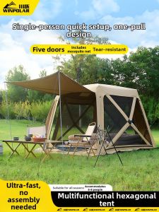 winpolar | Portable Outdoor Overnight Rainproof Quick-Open Tent
