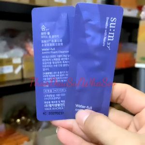 Sum37 combo 10 20 Gói 1ml Sữa rửa mặt giữ ẩm dạng kem tạo bọt mịn Su:m37 Water-full Amino Foam Cleanser