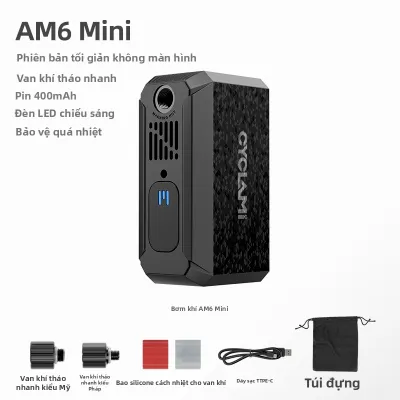 CYCLAMI | Bơm Xe Đạp Mini Cao Áp Thông Minh Di Động