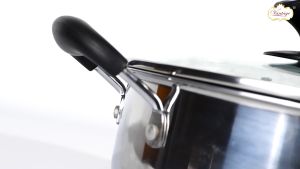 Vantage V-fine Aurora Stainless Steel Induction Non-stick 24cm Sauce Pot(4.5L/H:10cm)-suit to all cooker