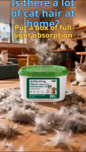 ballet Pet Hair Remover Fur Collector Box for Pets Home Sofa Bed Reusable Dog or Cat Fur Hair Catcher