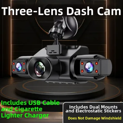 Panoramic 360-degree Wire-free Dual Camera High-definition Car DVR