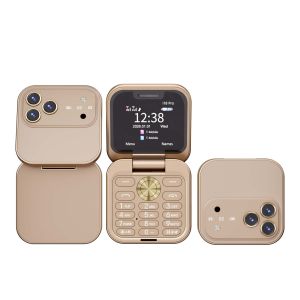 SERVO I18 PRO Foldable Mobile Phone 1.77" Screen Dual SIM Magic Voice FM Radio 3.5mm Jack Flashlight Blacklist Feature Cellphone