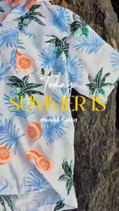 เสื้อฮาวาย ลาย #5 เสื้อฮาวายโอเวอร์ไซต์ เสื้อoversize ผ้าสปันเรยอน ผ้านุ่ม ใส่สบาย ลายวินเทจ เสื้อเชิ้ตฮาวาย Shirt Hawaii เก๋ดี Kae+D