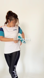 Bizkut Reusable Eco Tote Bag Stylish Cycling Design Spacious Durable