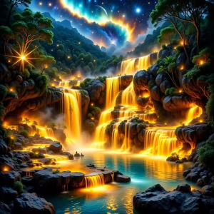 Paper Jigsaw Puzzle 500/1000/1200/2000PCS Waterfall Landscape Scenery DIY Craft Hobby Wall Decor Gift