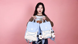 Tas ransel mini lucu pink/tas sekolah cewek smp/Tas Sekolah Anak Perempuan/tas sekolah korea style/Tas Ransel Tas Wanita Fashion Ransel Import /Tas Bahu Korea Import Fashion Warna Tabrakan Kekinian Backpack