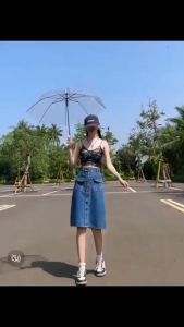 Button Denim Skirt: A Stylish Option for Petite Women