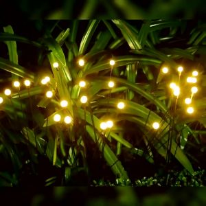 Solar LED Swing Garden Light Outdoor Solar Lawn Decoration Waterproof Color Changing Firefly Light