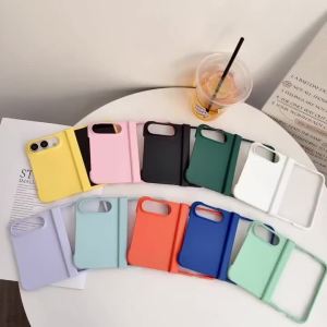 szhaiyu | Fashion Matte Solid Color Phone Case For iPhone Duo iPhone 18 Fold With Hinge Protection Shockproof Hard PC Bumper Back Cover