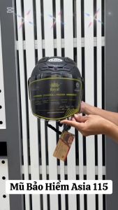 Mũ Bảo Hiểm 3/4 Đầu MT115 ASIA /Bảo Hành 12 Tháng  (MÀU ĐEN KÍNH KHÓI)