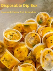 XIANGYOUYOU | Single-use Small Box with Lid for Fruit Dipping Sauce Frozen Lemon and Condiments