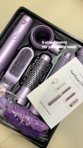 【Lavender】STAYOUNG 5 in 1 Hair Styler C1 / C1 Plus Lavender Multifunctional Hair Dryer Styling Tool Hot air dryer blower curler Best Christmas gift