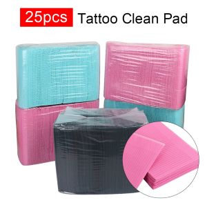 25pcs Waterproof Tattoo Clean Pad Mat Medical Paper Tablecloths Double Layer 45*33cm Sheets Disposable Tattoo Accessories