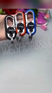 WESHOP8888 1pcs Car Keychain Creative Key Holder Men Fashion Camping Climbing Metal Key Ring Car Styling Auto Car Keyring Accessories