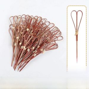 Creative Cocktail Fruit Skewers Bamboo Wood Olive Skewers Various Styles Fruit Decorative Clips Chicken Wings Party Supplies