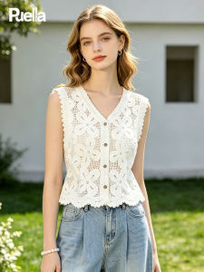 puella | Design Lace Hollow Out Vest Top