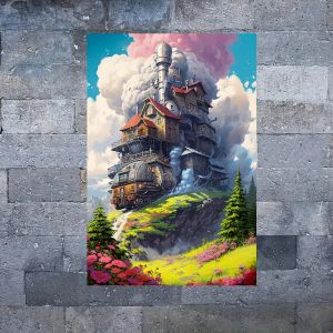 Fantasy Castle 5D Diamond Mosaic Anime Full Round/Square DIY Diamond Painting Complete Kit Home Decoration Frameless