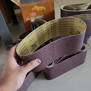 ผ้าทรายสายพานรถถัง 4"x 24" ( 10ใบ/แพ็ค )