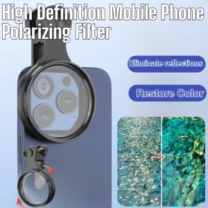 High Definition Polarizing Filter Lens For Mobile Phone Anti-Glare Reflection Eliminator Cpl Polarized Lens Universal