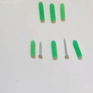 Ribbed Plastic Expansion Anchor Wall Pipe Tube Plugs for Concrete Tile Cement Self Tapping Screws