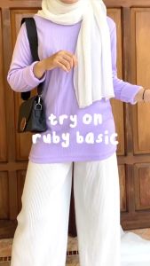 ADHIVA.ID - KAOS RIB PREMIUM TEBAL / KAOS INNER RIB POLOS LENGAN PANJANG / KAOS POLOS LONG SLEEVE