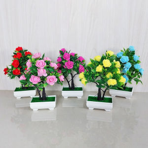Tanaman Hias Plastik Bunga Mawar & Dekorasi Ruangan