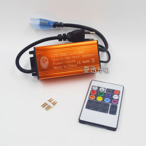 High Power Waterproof RGB Colorful LED Strip Light Controller 110V-220V Remote 1500W Soft Strip Lighting Home Decor Accessories